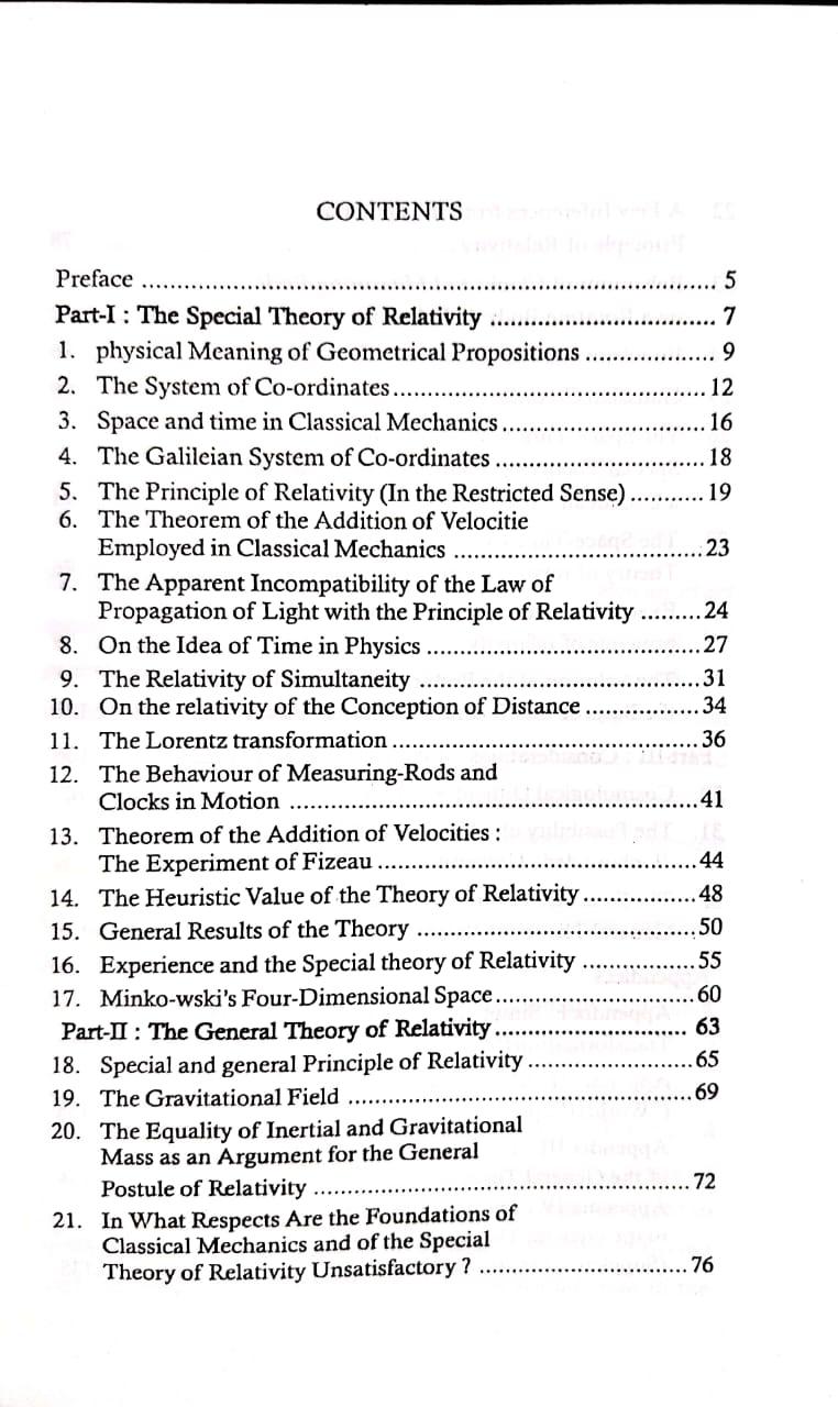 Relativity- Special and General Theory with Universe Study,- Physics Academic Text - Image 3